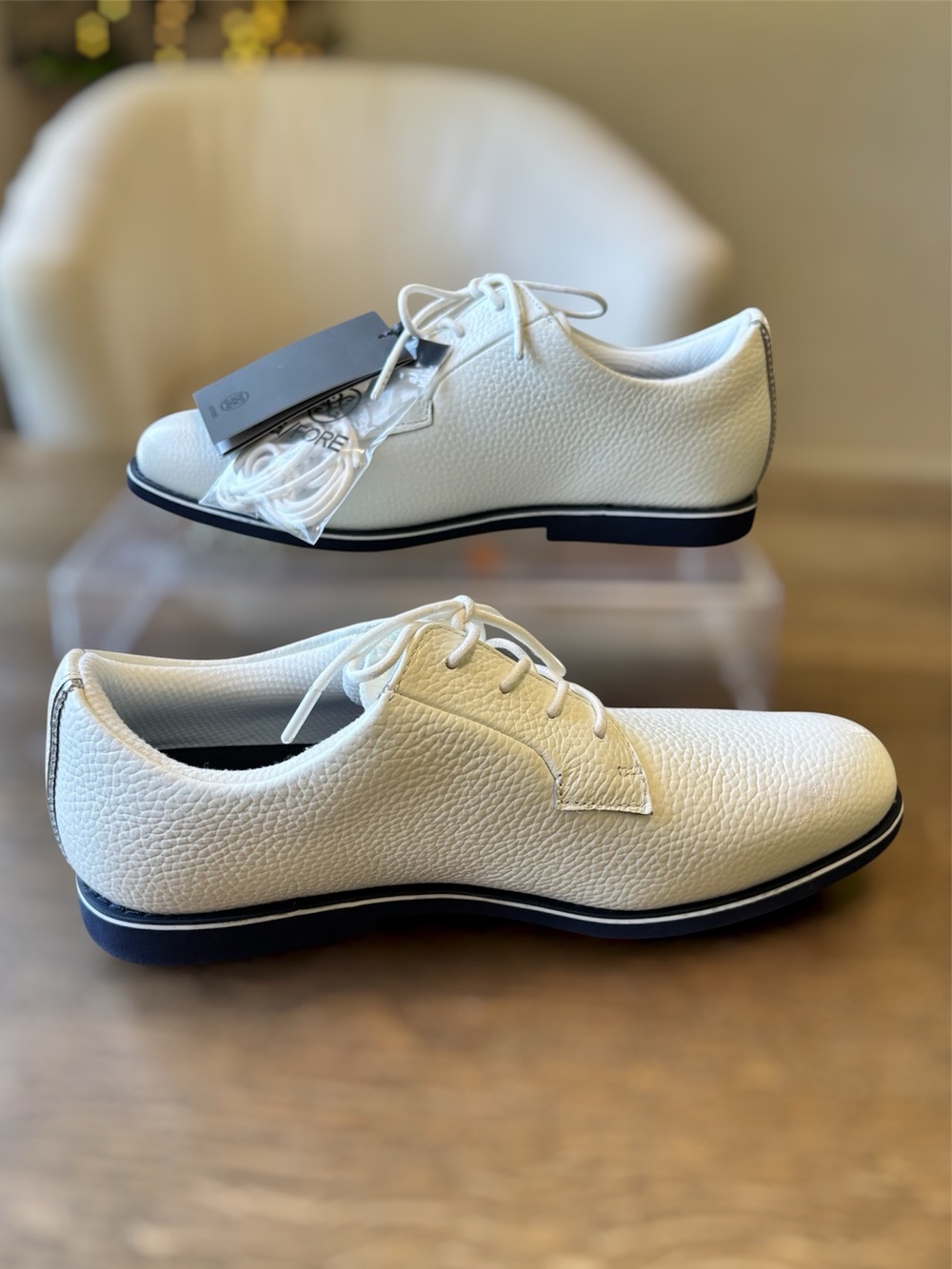 NWT G/FORE Gallivanter Golf Shoes Womans 10 White Waterproof Leather